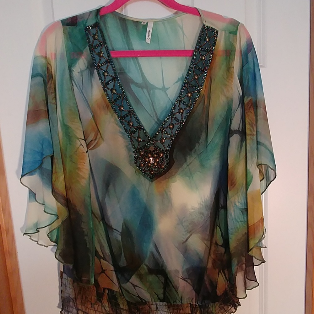 Sheer blouse